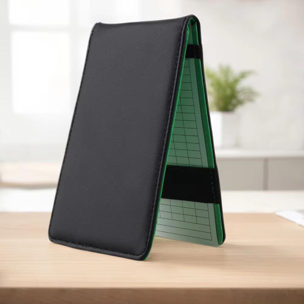 Golf Scorebook Score Keeping Book Leather Score Recording Book Portable Golf Scorecard Holder for Golf 