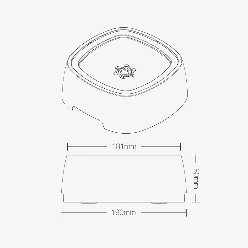 1Pc Pet Dog Cat Water Floating Bowl Water Drinker Not Splashing Water Dispenser Portable Pet Bowl