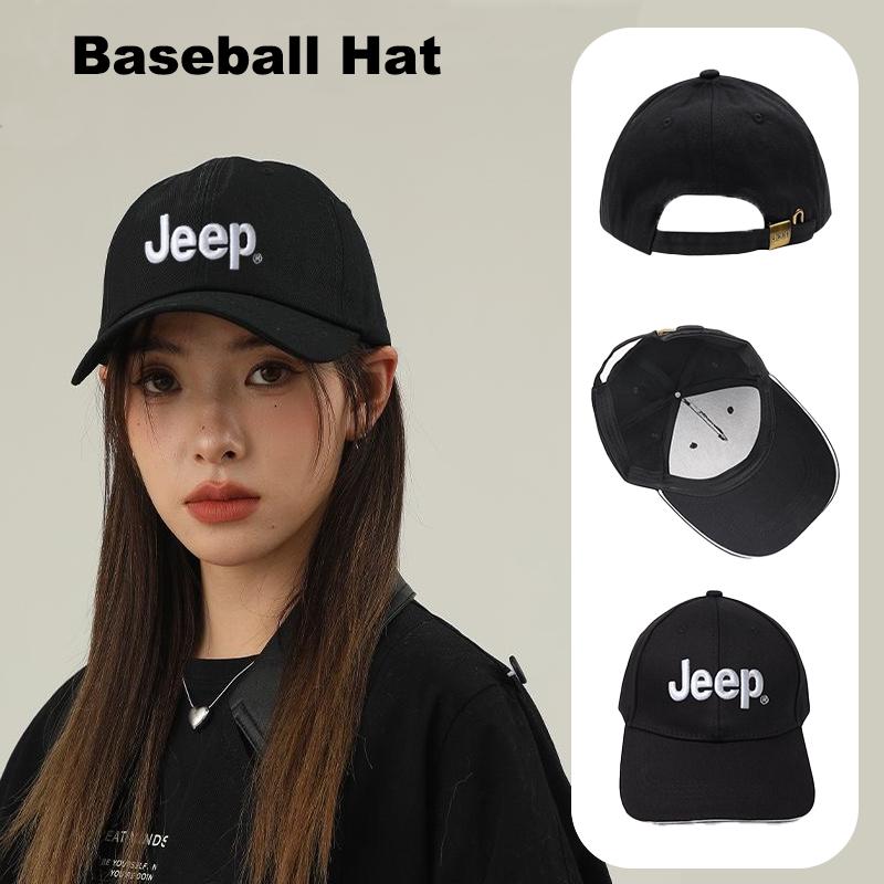 Car Emblem Baseball Hat Adjustable Duck Tongue Cap For Jeep Grand Cherokee Wrangler JK Gladiator Compass Renegade Patriot Libert AJT1