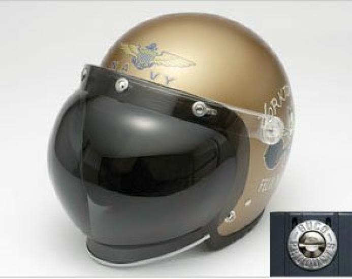BUCO Bubble Shield with Shield Chrome Mirror Bolt-On Converter,