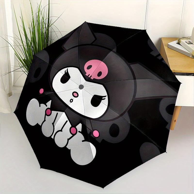 

1pc Skull Kuromi Cute Wallpaper Umbrella with Plastic Handle,Suitable for All Seasons Home Travel Outdoor UmbrellaSanlio031