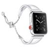 KALEBOL V Shape Watch Band for Apple Watch Ultra 3 2 1 49mm/Series 11 10 46mm/9 8 7 45mm/SE3 SE2 SE 6 5 4 44mm/3 2 1 42mm Rhinestone Zinc Alloy Strap