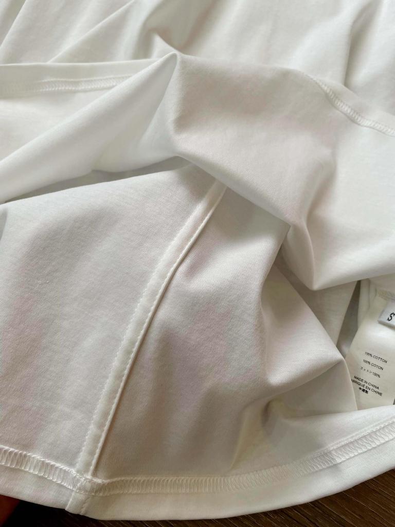 ROW Wind 80-Count High-Density 100% Long-Staple Cotton Round Neck Long-Sleeved T-Shirt - Impeccable Feel and Texture!