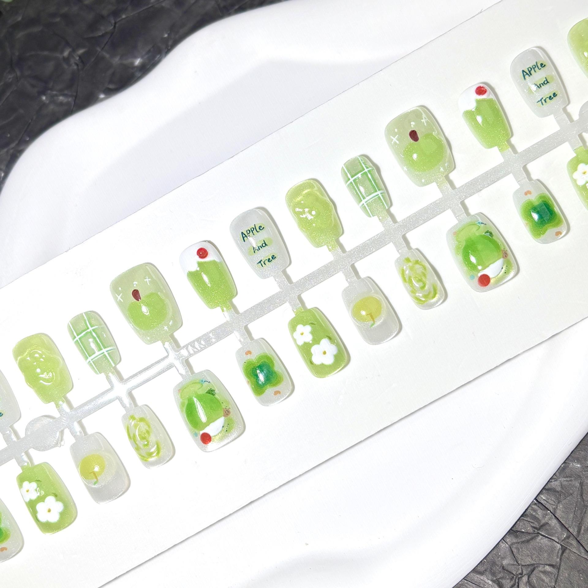 

Накладные ногти многоразовые искусственные ногти с дизайном многоразовые накладные ногти пресс-оны глянцевые с полным покрытием акриловые клейкие ногти наклейки для ногтей для женщин