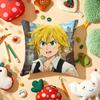 Anime  DDeadly SSins Cushion Cover Plush Fabric Soft DoubleSided Printed Sofa Warm Winter Home Gift Pillow Cover