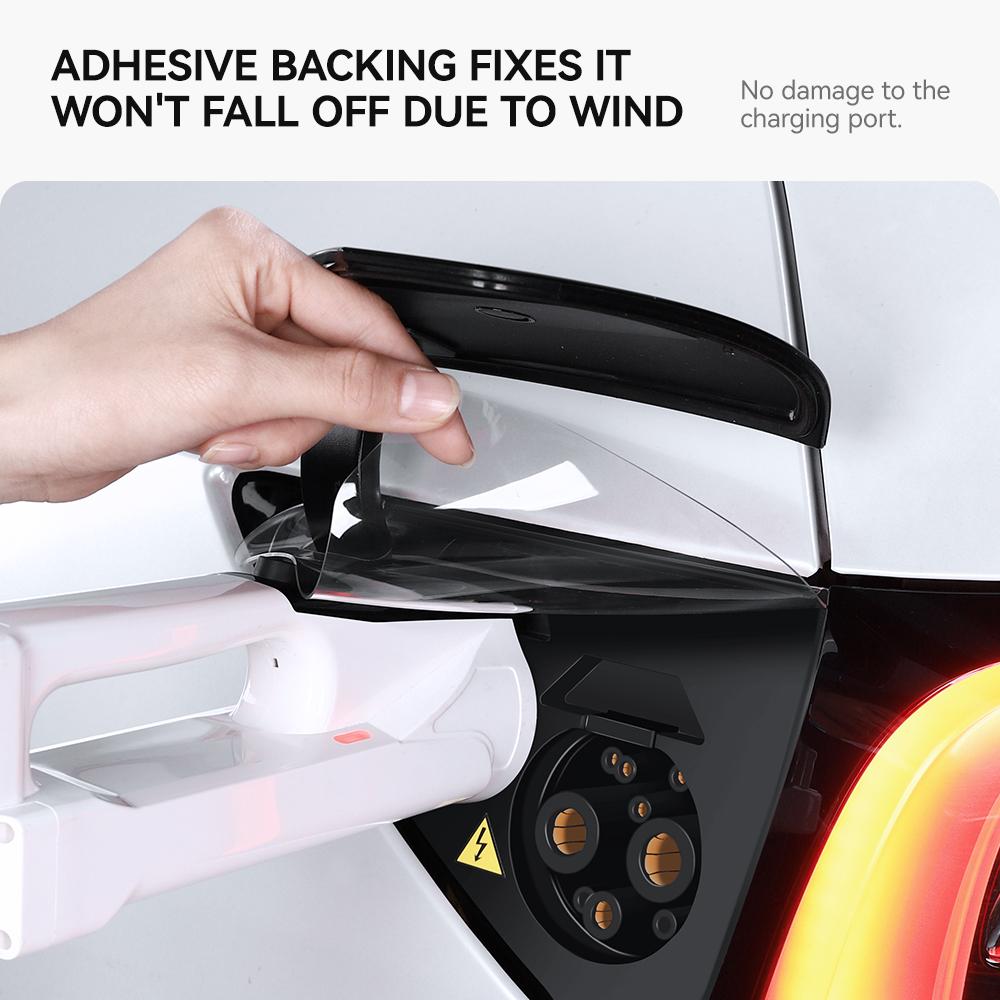 YZ For Tesla Model 3 Model Y 2021-2025 Charger Port Cover Outdoor Rainproof Protection Dustproof Covers Rain Cover Accessories