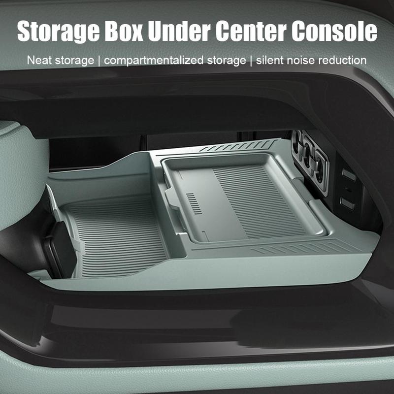 For BYD Formula Leopard 5 2024 Car Storage Box Under Central Control Phone Holder Car Tidying with Cover Case Car Accessories