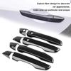 Right Hand Drive Door Handle Cover For Honda Civic 10Th Gen 2016 2017 2018   ABS Carbon Fiber Exterior Parts Accessories