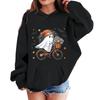 Kids Halloween Printed Hoodie, Loose Fit Casual Pullover for Boys Girls