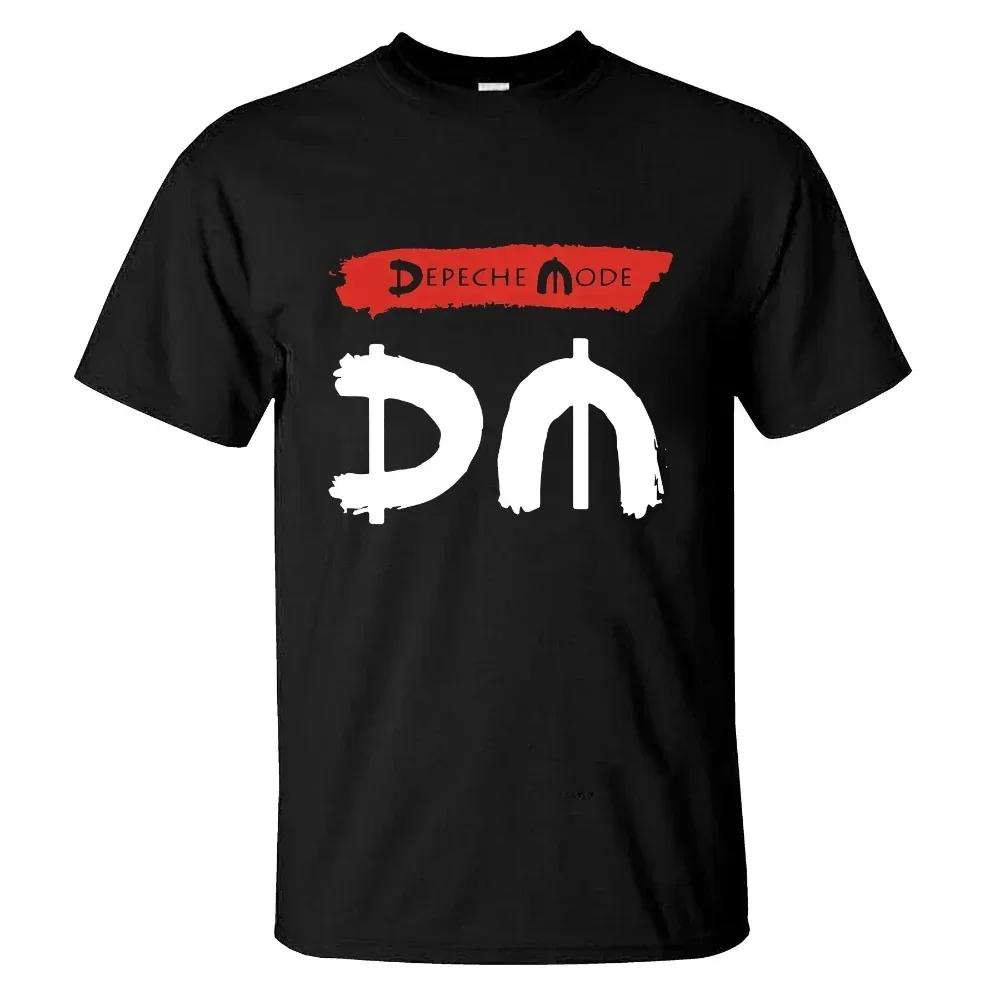 2025 Depeche Mode Rock Short Sleeve Rose Men's and Women's T-shirts Punk American Hip Hop Cotton Tshirts High Quality T-shirt