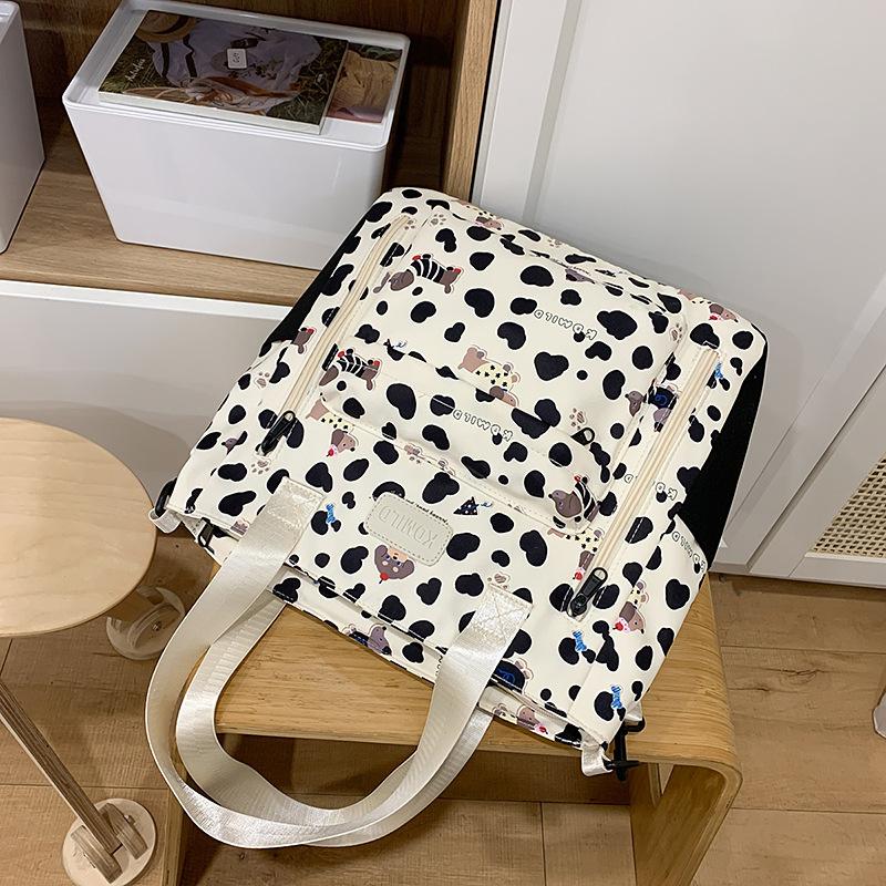 Schoolbag 2025 Schoolbag Female Korean Edition Junior Girl High School High School Large Capacity Mori Cute Printed Backpack