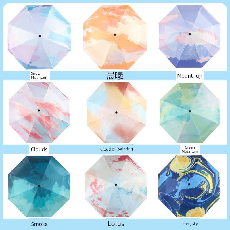 Umbrella for Rain and Sun, Foldable Sun Umbrella, Uv Protection, Compact, Stylish Umbrella for Girls, Large Automatic Sunshade Umbrella, Sun