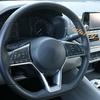 Carbon Fiber Steering Wheel Button Frame Trim For Nissan Rogue X-Trail 2014-2020