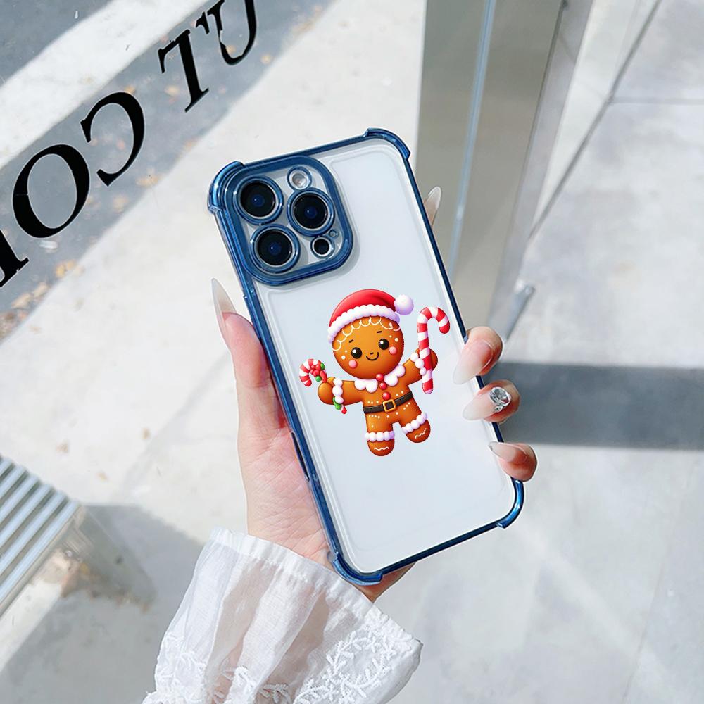 Ae104 Christmas Tree Merry Christmas Electroplated TPU Phone Cases for A20s A54 A12 A14 S22 S23 S24 Ultra A55 A15 S21 FE Four Corner Protection Cover