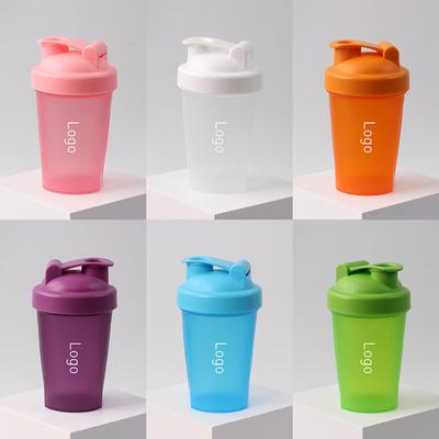Gobelet Shaker en Plastique 400ML pour Poudre de Protéine avec Gobelet Gradué pour Milkshake Gobelet d'Eau de Sport d'Été Gobelet Shaker de Fitness Gobelet Mélangeur
