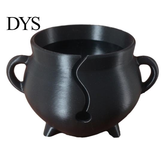 Yarn Storage Bowl 3D Printed Bowl, Smooth Rotating Circular Knitting Tool for Crochet Accessory Gift Thread, Tangle Free Holder Weaving Supplies Dark