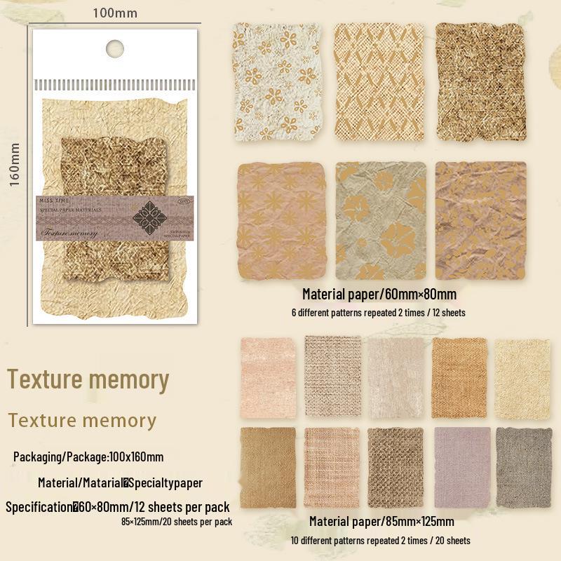 Ancient-Style Floral Embossed Paper Journal for Decorative Hand Account