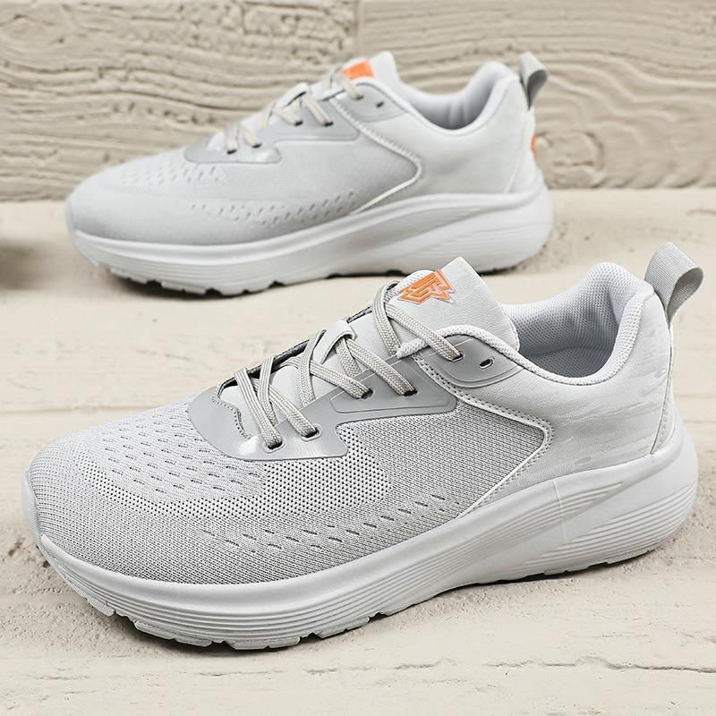 Wide last big head shoes men's shoes summer new breathable sports shoes men's fly-woven mesh shoes soft-soled men's casual shoes