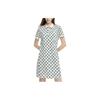 Valentines Day American Series All Over Logo Print Knitted Fashion Casual Short Sleeve Dress Women Dresses F11W329314FZD