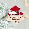 4pcs DIY Christmas Tree Wooden Pendant Handmade Christmas Hanging Decoration  Children Gifts
