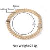 Men's Necklace 19MM Full Zircon Rhombus Cuban Chain Hip Hop Rap Street Trend Necklace