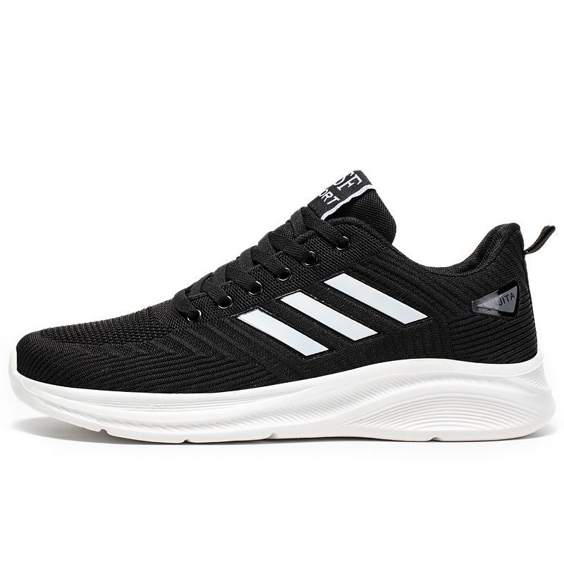 Men's Breathable Lightweight Fly Knit Mesh Casual Sports Shoes (Large Sizes Available)