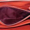 Used 11679 Long Zip Wallet 37690 7940 Grain Calfskin Compartment Zip Around Logo Charm Red Unisex from Japan AUTHENTIC