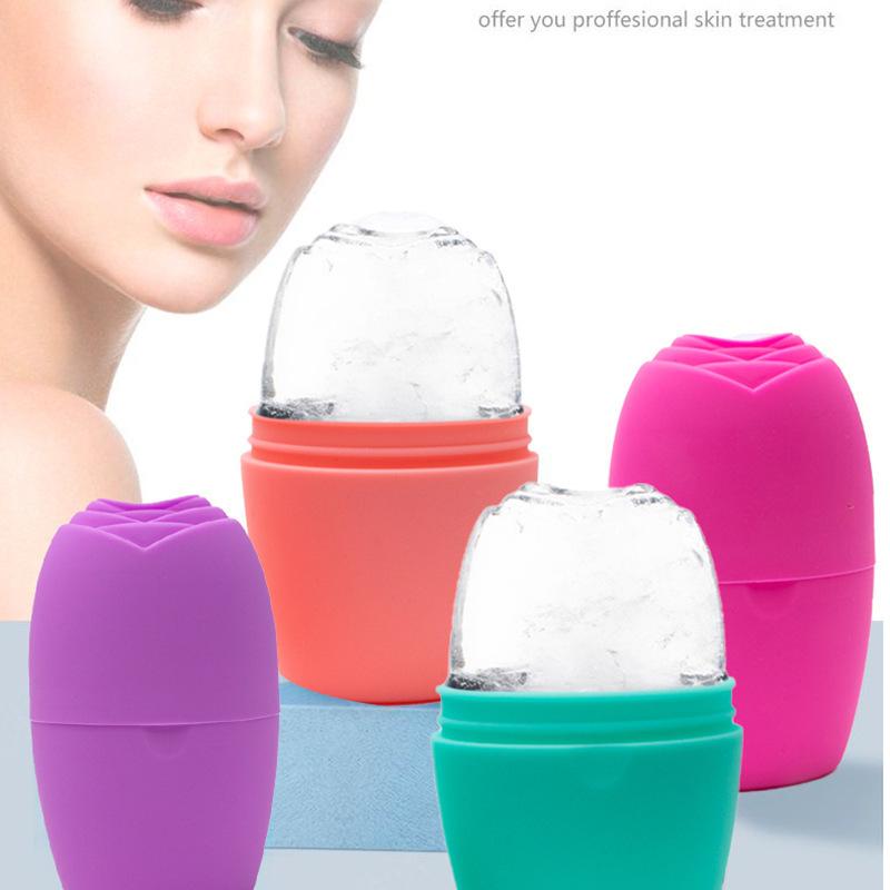 Silicone Ice Roller Face Massager Ice Mold Ice Cubes Beauty Tool Facial Icing Skincare Roller