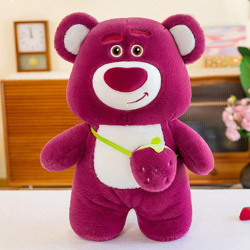 

Плюшевая игрушка Медведь Любовь Лотсо Милая Мультяшная Клубничная Девочка Спящая Праздничный Подарок 40cm розы красного