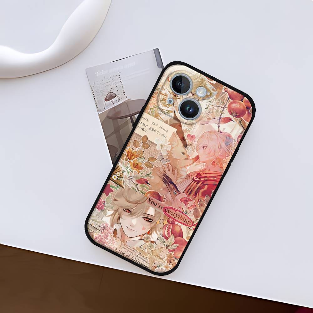K-Kaveh Black Phone Case That Fits For IPhone 17,16,15,11,13,14 Pro Max,Plus,X,Xr,Xs Max,13Mini
