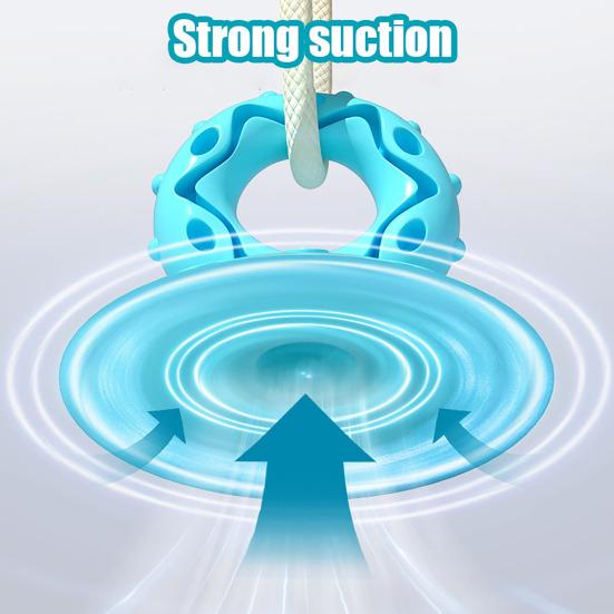 Suction Cup Dog Toy Rubber Slipper Dog Chew Toy Interactive Rope Tug of War Dog Toy for Indoor Dogs Puppy Teething Solo Entertainment