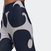 Adidas Color Block Print Knee-Length Slim Fit Sports Shorts Women Shorts Purple HH8760