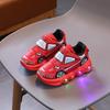 Autumn 2025 Kids' Light-Up Velcro Sneakers - Non-Slip Cartoon Design for Boys & Girls