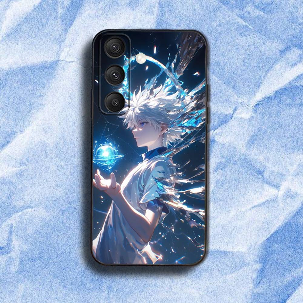HunterS Killua-S Zoldyck Phone Case For Samsung S 25,24,23,22,30,21,10,9,Ultra,Plus,Lite,FE,4,5G Black Soft Case