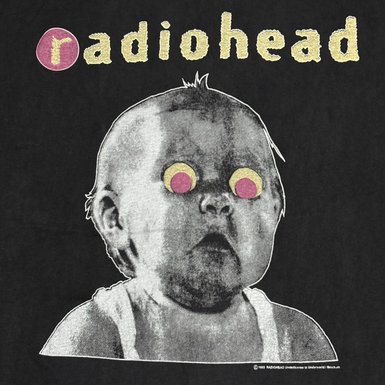 Vintage Radiohead Pablo Honey Tour 1993 UK Rock Band 90s Size L T-Shirt REPRINT M