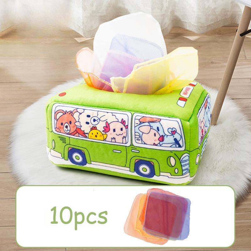 Baby Draw Paper Towel Tearing Tissue Box Baby Puzzle Early Education Montessori Children Cloth Toys Sensory Gift Montessori Toys