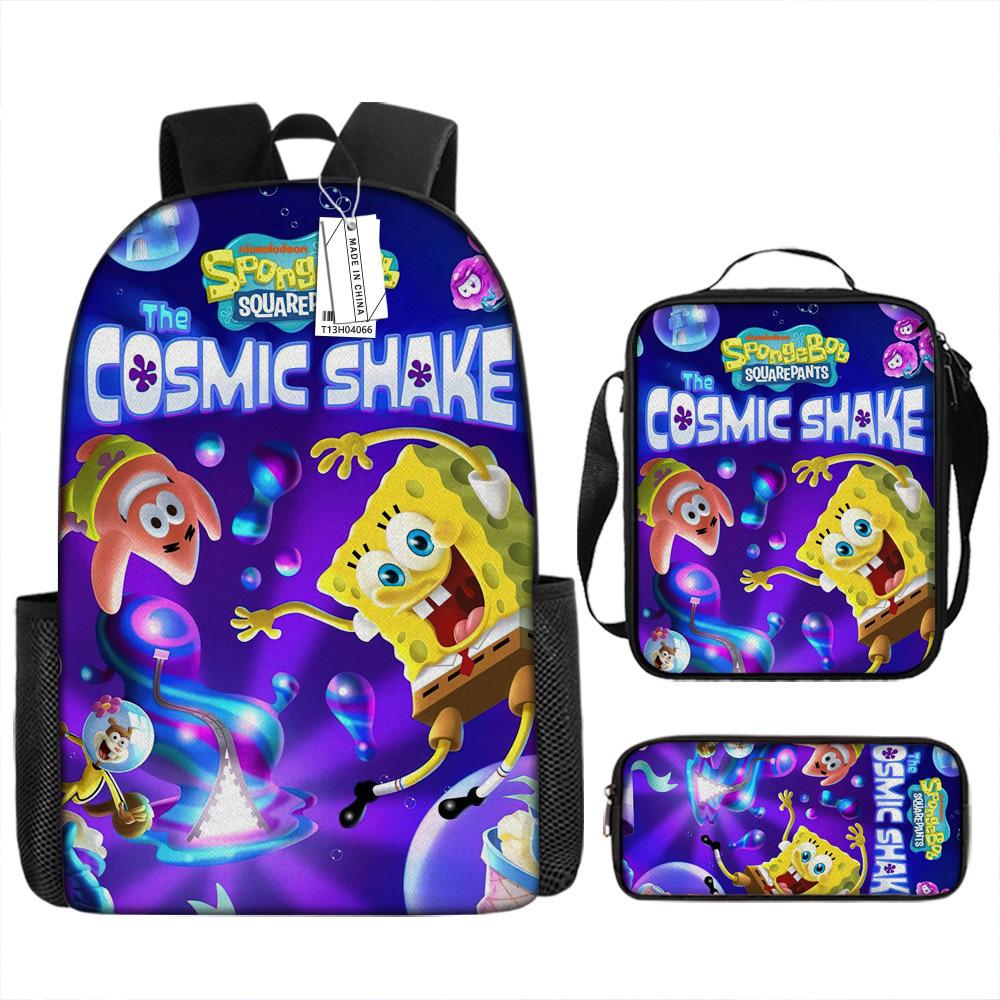 Spongebob Squarepants Children'S School Bag Male And Female Students Backpack Kindergarten Cute Cartoon Backpack Pencil Bag