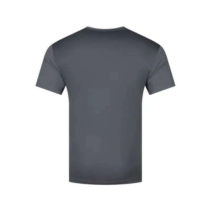 Asics Breathable Comfortable Moisture-Wicking Solid Color Small Logo Short Sleeve T-Shirt Men Tops Dark-Gray 2031E450-020