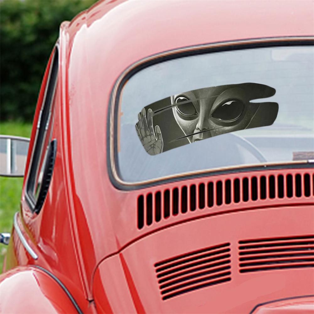 Universal Car Body Door Window Sticker 3D Alien Graphic PVC Vinyl Decal 30x20cm