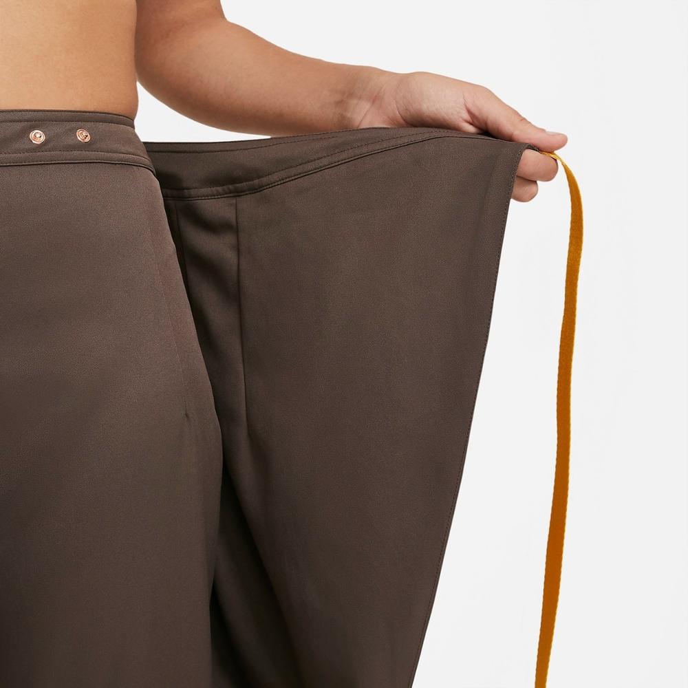Jordan Asymmetrical Waistband Comfortable Fashion Casual Pants Women Pants Brown DA1528-041