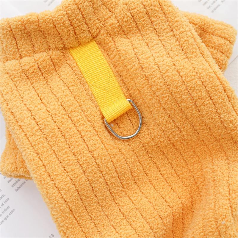 HundeklærVinter Fortykket og Varmt Kjæledyr Katteklær Hund Firebente Klær Teddy Corgi Katt