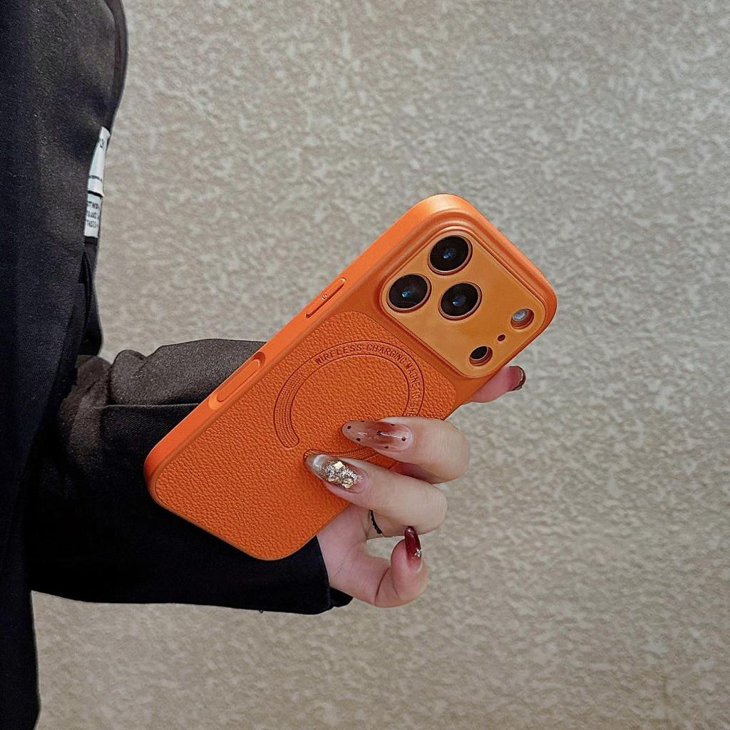 Premium Faux Leather Magnetic Case for iPhone 17 Pro Max - Full Coverage, Stylish Design