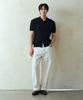 Nodu Collar Cable Viscose Short Sleeve Cardigan [Black]