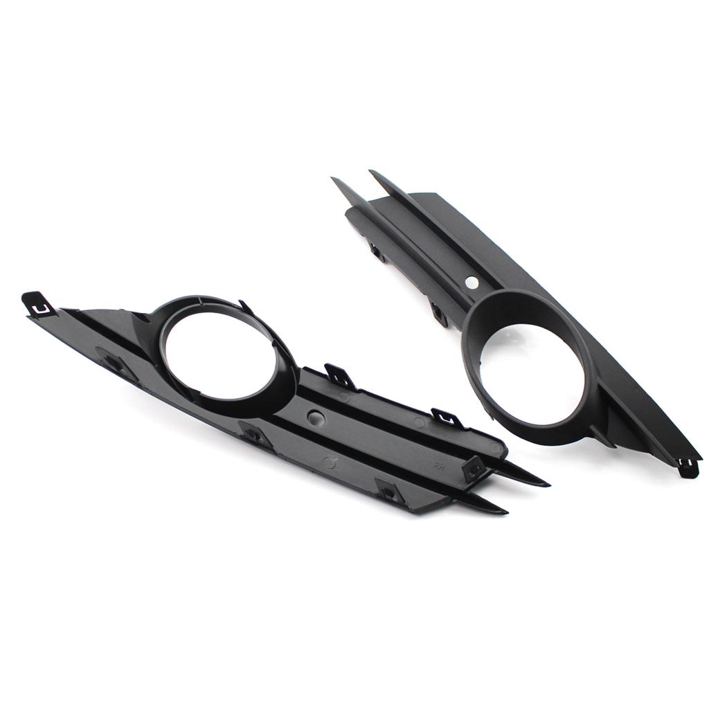 Left and Right Front Bumper Lower Grille Trim Fog Light Hole Pair Set Replacement for OPEL VAUXHALL CORSA D MK3 2006