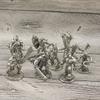 Solid White Copper Tribal Warrior Figurine Retro War Model Desktop Decor Gift for Men