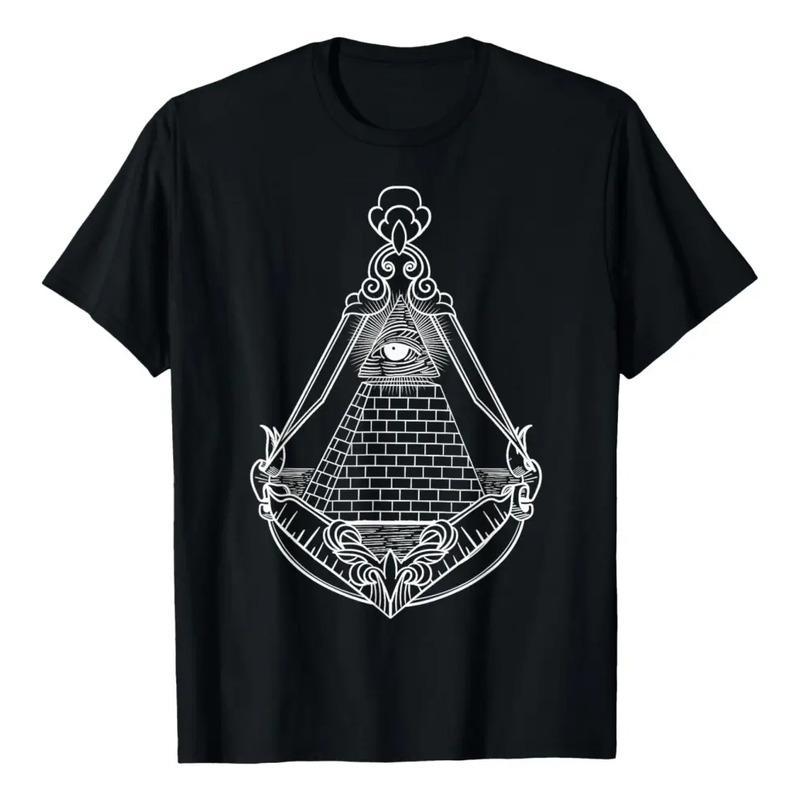 Camiseta Illuminati Pyramid All Seeing Eye S разноцветный