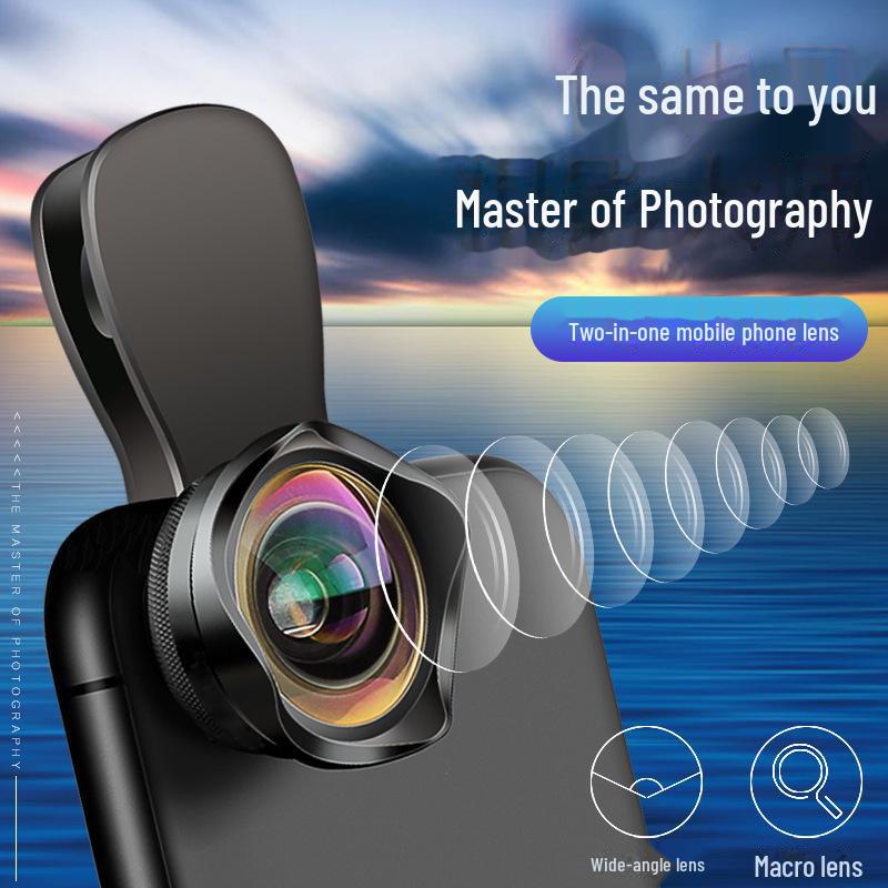 "HD Wide-Angle Macro Lens for Mobile Live Streaming"