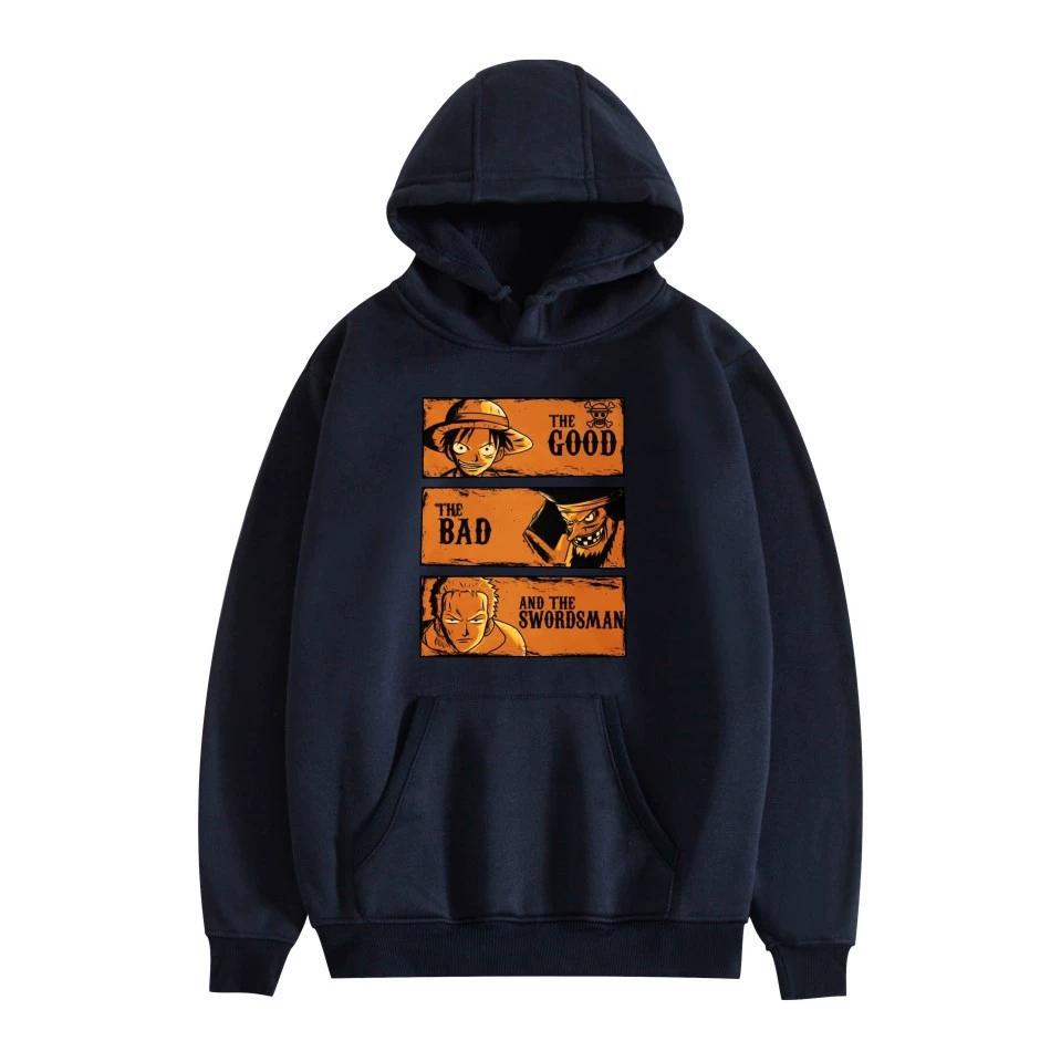 ONE PIECE Anime Hoodie Sweatshirt Graphic Printed Cool CARTOON Pullover Hooded Unisex