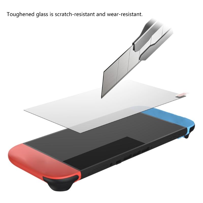 Portable Gaming Toughened Screen Protector Antiglare Surfaces Protects From Daily Wear Preserves Responsiveness for NSW2