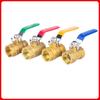 Jingcheng DN40 Internal Thread Brass Ball Valve (2-Pack)